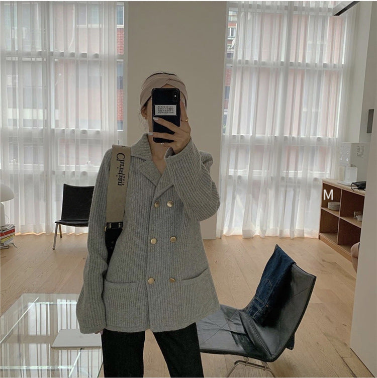 Retro sweater coat