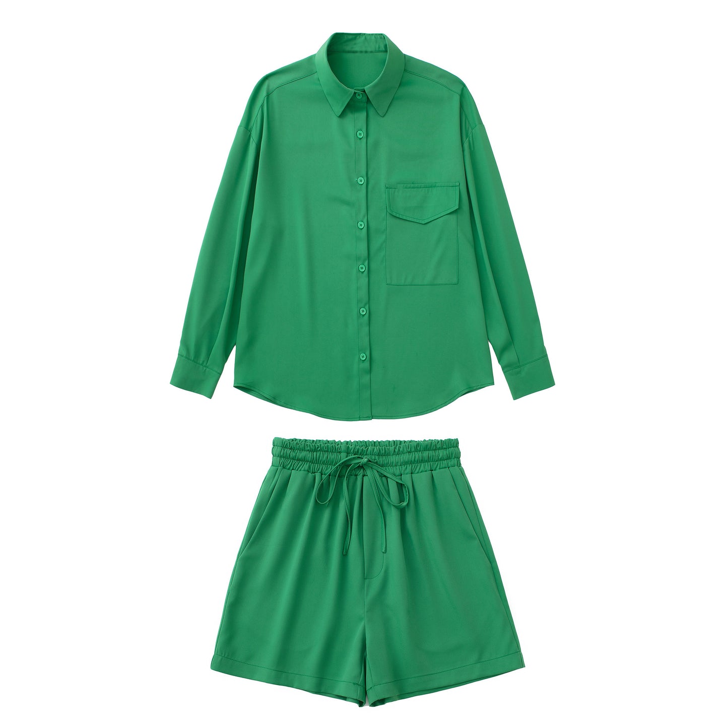 Summer New European And American Style Silk Satin Tops