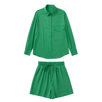 Summer New European And American Style Silk Satin Tops