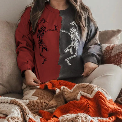 ViviTone Contrast Print Sweater