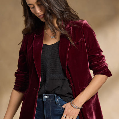 Aurelia Velvet Suit Jacket