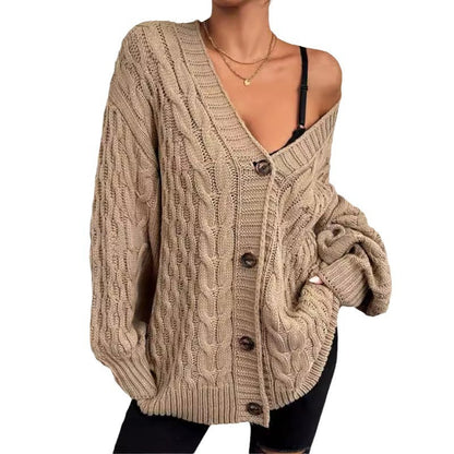 Velmira Button Knit Coat