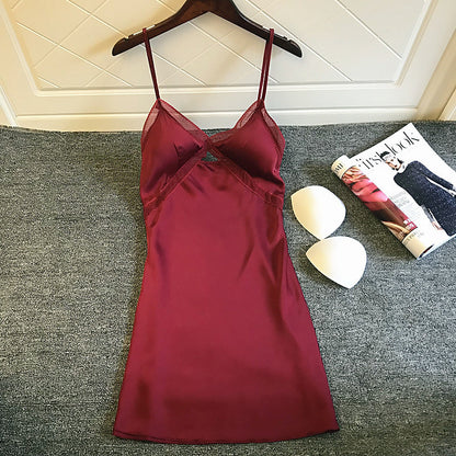 New sexy silk pajamas