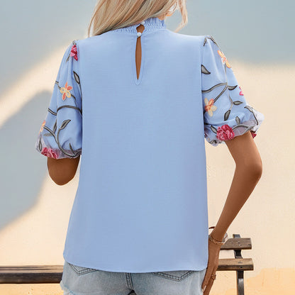Éclat Veil Embroidered Top