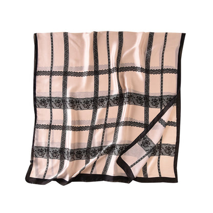 Women's Thick Fashion Lace Scarf Sunscreen Silk