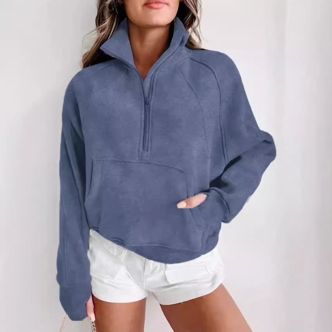 UrbanEase Stand Collar Hoodie
