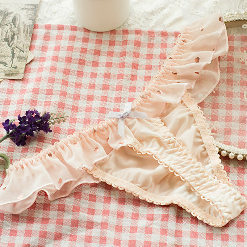 Japanese Girl T-back Cute Milk Silk