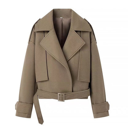ÉlanBelt Wool Trench