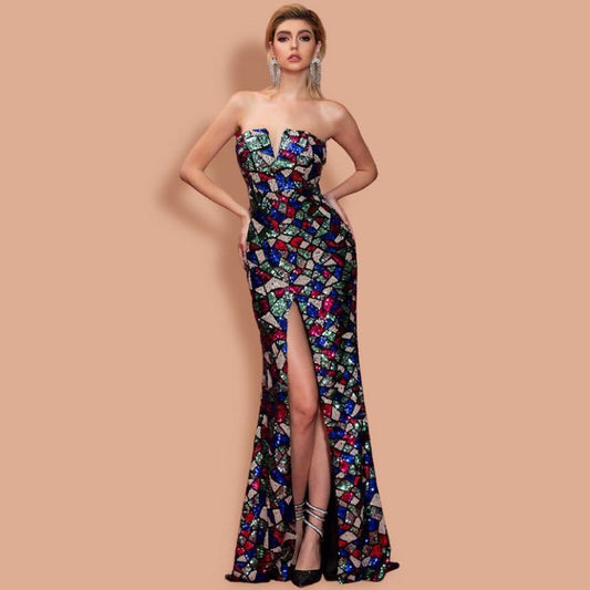 Celestara Sequin Siren Gown