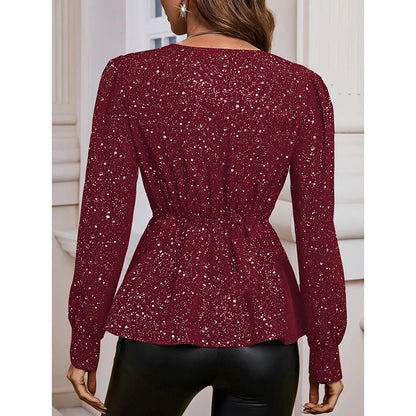 LustraGleam Asymmetrical Party Top