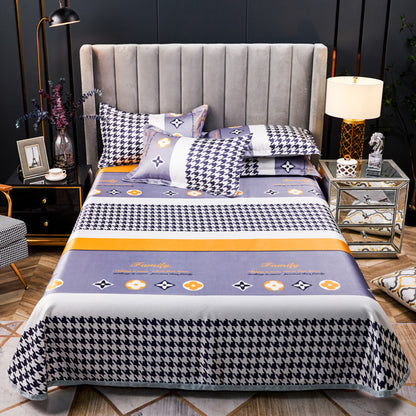 Machine Washable Three-piece Ice Silk Mat