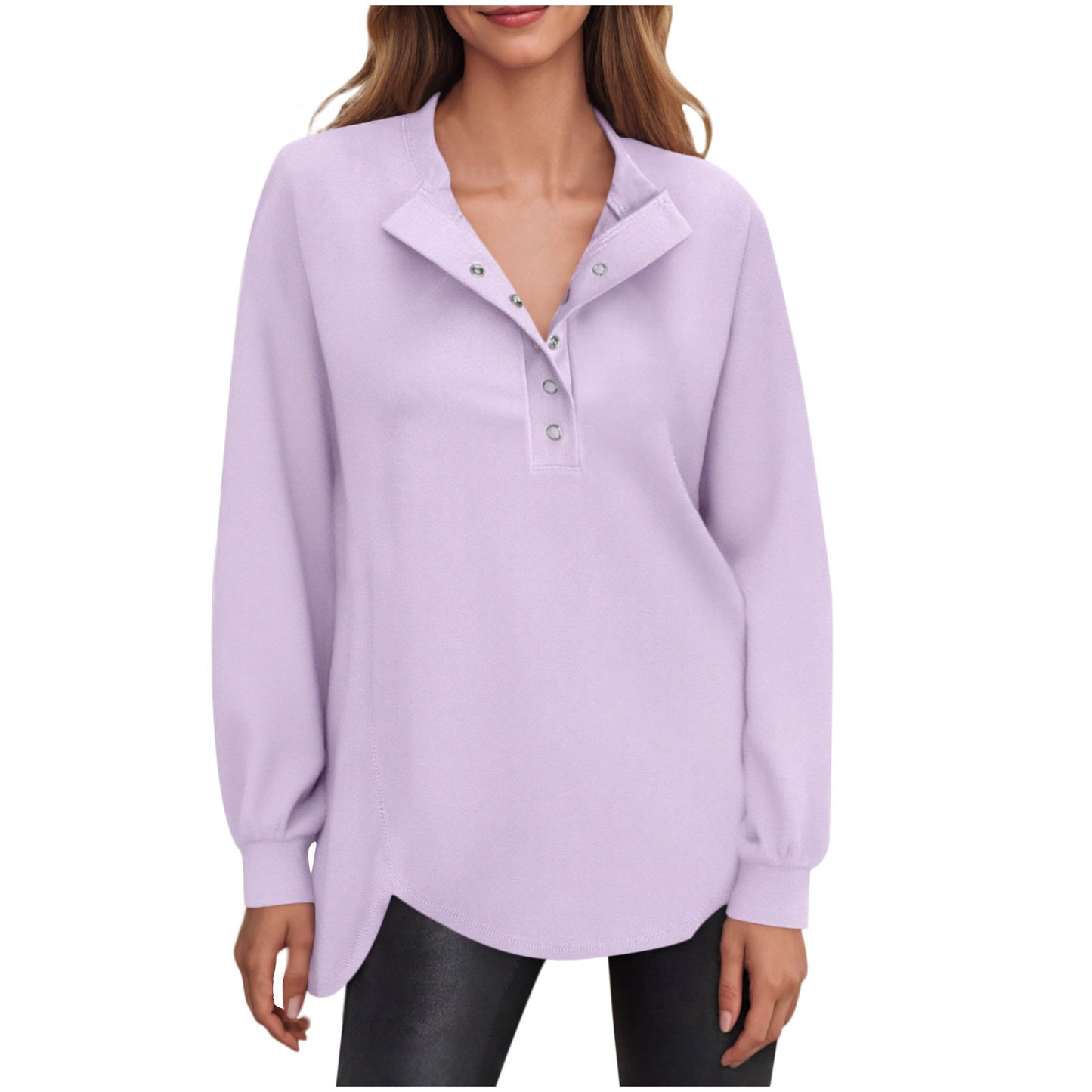 SeraLuxe Buttoned Charm Top