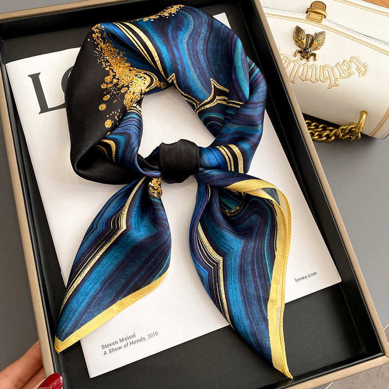 Silk Square Scar Decorative Collar Neck Guard
