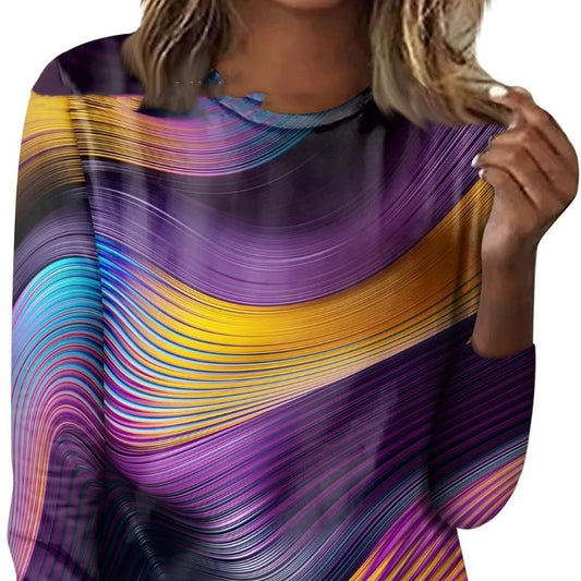 GeoBloom™ Long Sleeve Printed Top