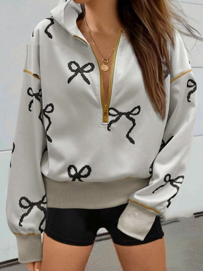 Zyra Half-Zip Chic Hoodie