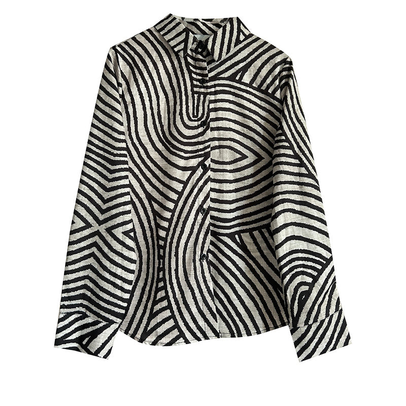 LineaEase Striped Blouse