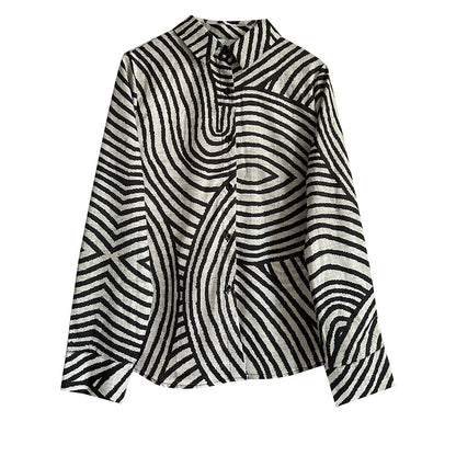 LineaEase Striped Blouse