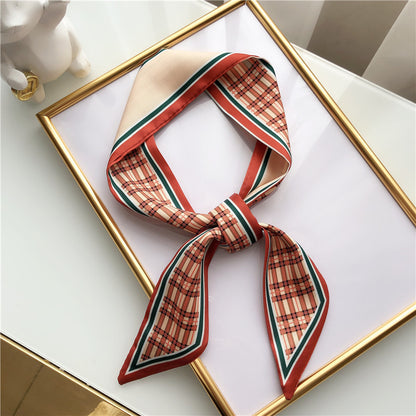 Spring and autumn long silk scarf