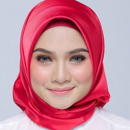 Satin Imitation Silk Scarf Shawl Ladies Headscarf