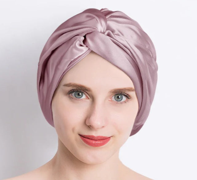 Double Layer  Silk Silk Nightcap Without Any Mark