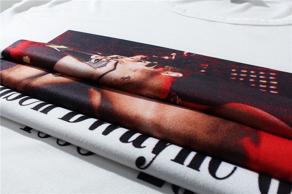 Women's Milk Silk Printed Short Sleeve