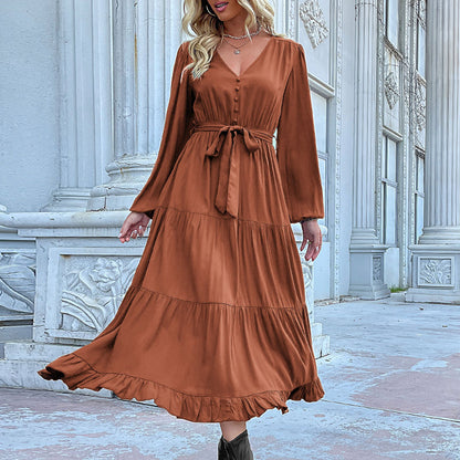 Elowen Drape Long Sleeve Dress