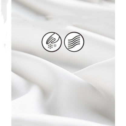 Ice Silk Thin Sling Nightdress Nightgown Five-piece Home Service