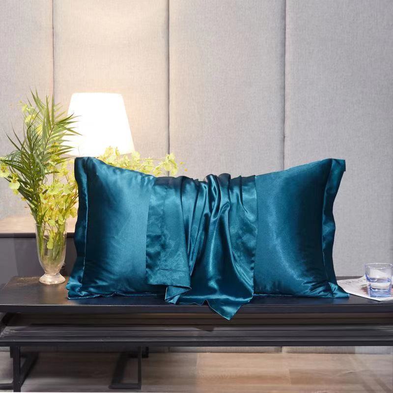 Single Double Household Simple Ice Silk Pillowcase