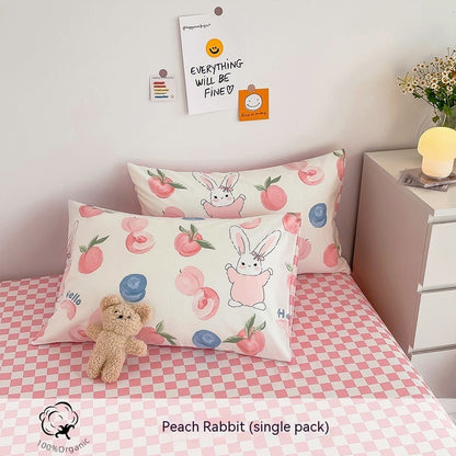 Fashion Simple Printed Cotton Pillowcase