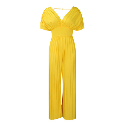 Veloura Essence Pleated Jumpsuit