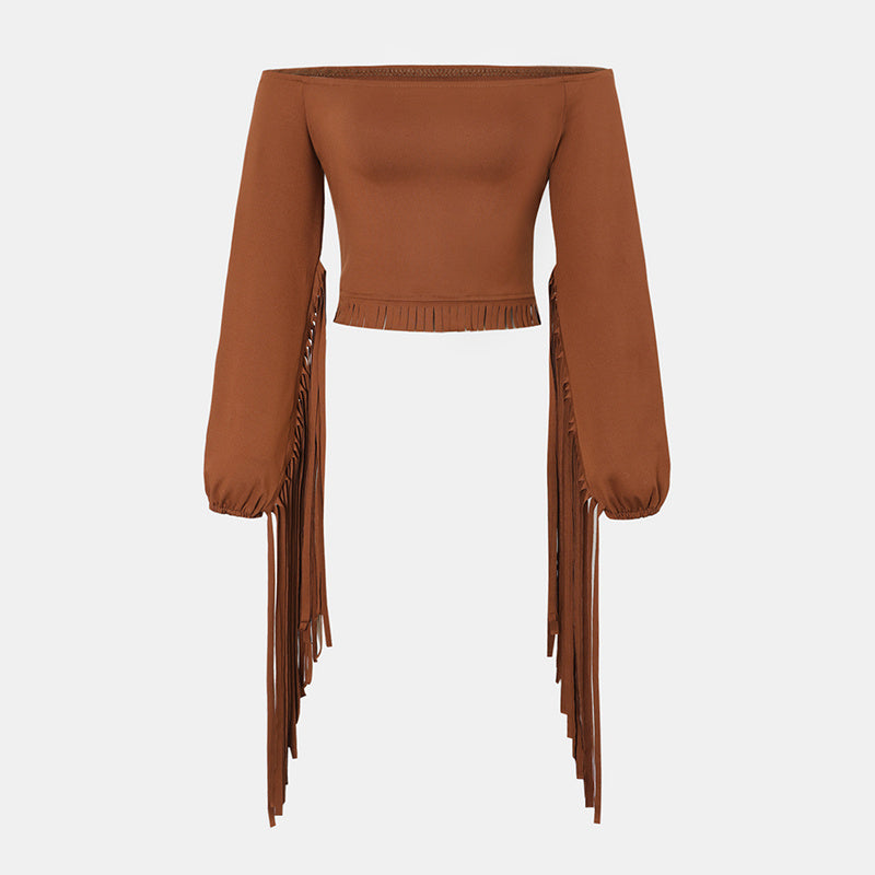 Desert Rose Fringe Top