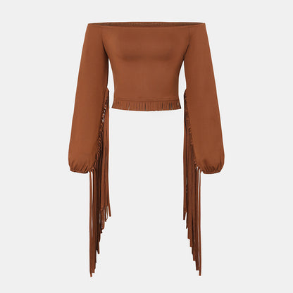 Desert Rose Fringe Top