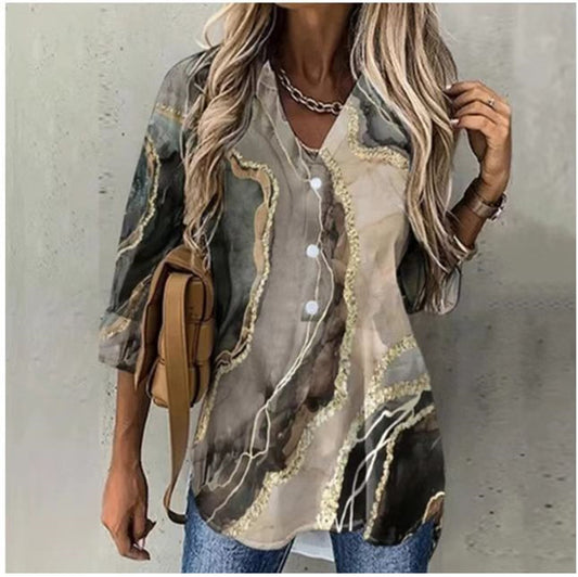 Vernara Bloom Lapel Shirt