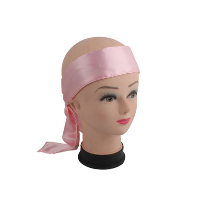 Wig, Turban, Satin Cloth, Long Scarf, Long Ribbon, Silk Hairband, Headband, Headband