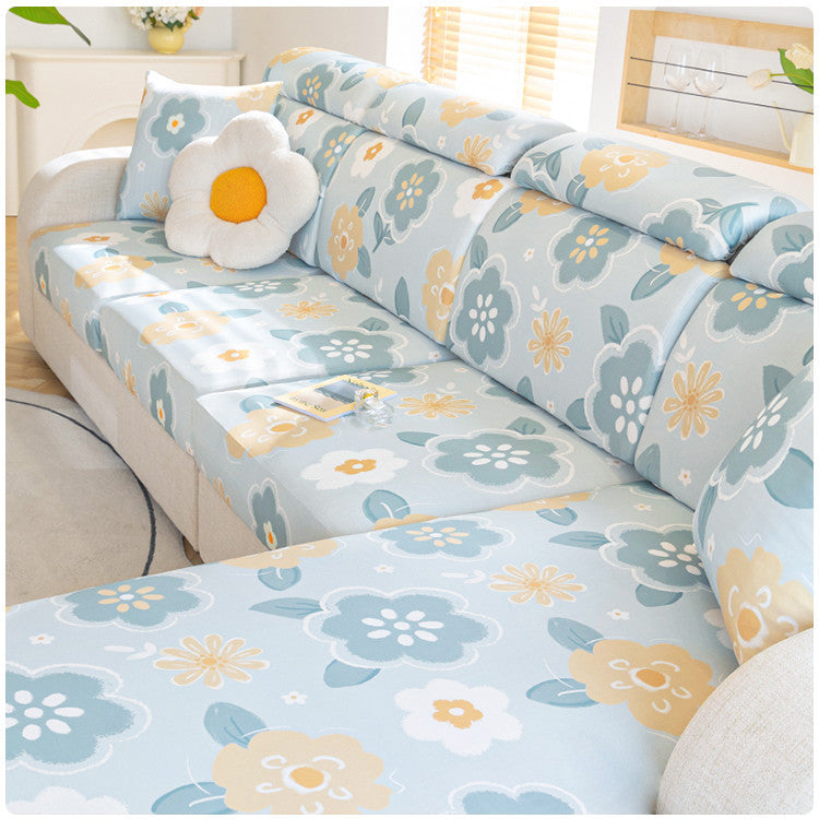 Ice Silk Non-slip Printing Sofa Cover