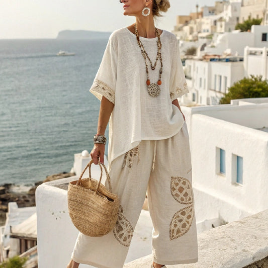Coastal Rhythm Striped Set
