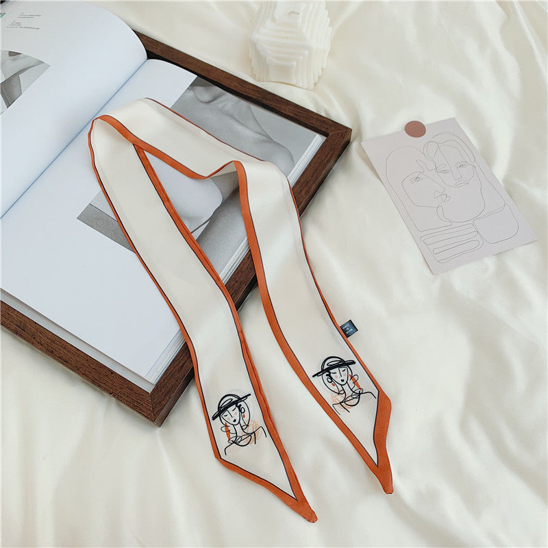 Slender Silk Ccarf Female Headscarf Headband