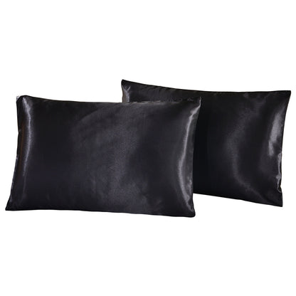 Summer pure color imitation silk pillowcase