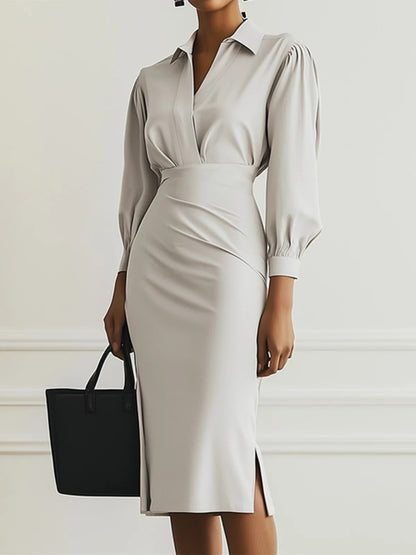 Velina Pleat Dress