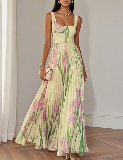Valencia Echo Pleated Dress