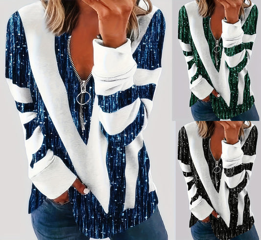 VividEdge Colorblock Tunic