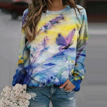 PurrfectPrint Crew Sweater