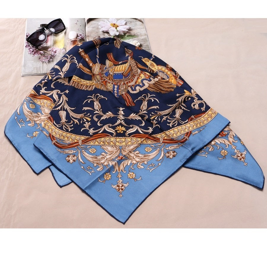 Ladies Middle-aged High-end Silk Scarf