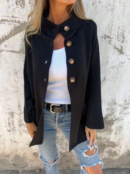 Women's Lapel Long Sleeve Cardigan Jacket Women