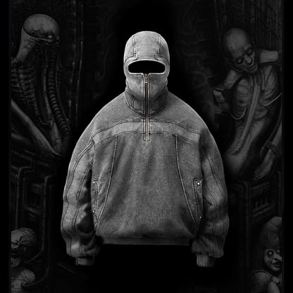 PatchVibe Retro Zipper Sweater