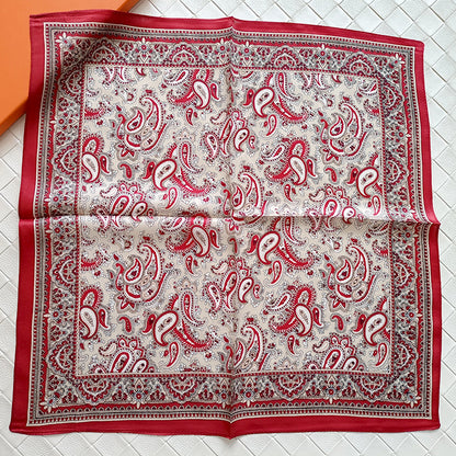 Men's Fashion Vintage  Cashew Flower Silk Scarf