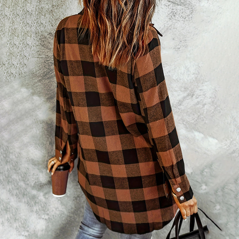 Harvest Plaid Button-Up Shirt