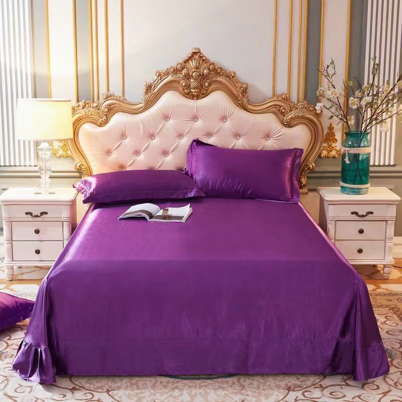 Household Double-sided Ice Silk Bed Sheet Bedding