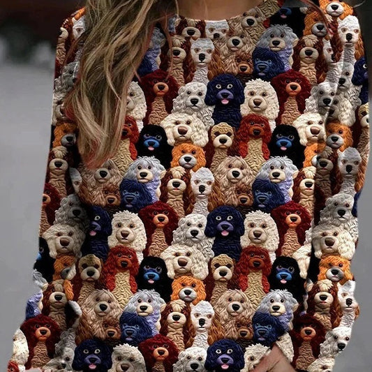 EuroChic Printed Plus Sweater