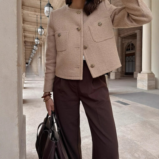 Arden Tweed Elegance Cardigan Coat
